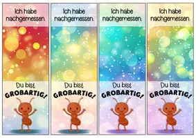 Vorschau - Anderer Materialtyp - Ameisenklasse Motivationskärtchen für ein Lineal - Seite 2