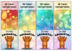 Vorschau - Anderer Materialtyp - Bärenklasse Motivationskärtchen für ein Lineal - Seite 3