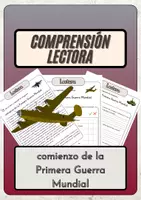 Vista previa - Hojas de trabajo - Comprensión lectora – comienzo de la Primera Guerra Mundial + soluciones - Portada