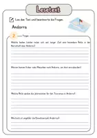 Vorschau - Arbeitsblätter - Leseverständnis - Andorra + Lösungen - Seite 3