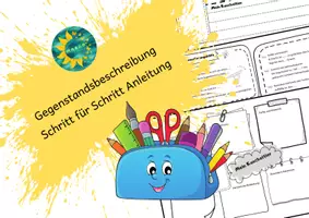Vorschau - Arbeitsblätter - Gegenstandsbeschreibung Schritt für Schritt Anleitung - Deckblatt