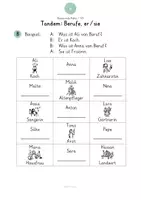 Vorschau - Arbeitsblätter - A1 Berufe: Tandem / Sprechübung (DaZ / DaF / Alpha) - Seite 3