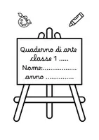anteprima - Programmi scolastici / Materiali per docenti - QUADERNO DI ARTE Classe 1 - Pagina 1