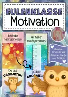 Vorschau - Anderer Materialtyp - Eulenklasse Motivationskärtchen für ein Lineal - Deckblatt