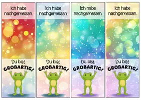 Vorschau - Anderer Materialtyp - Froschklasse Motivationskärtchen für ein Lineal - Seite 2
