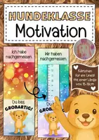 Vorschau - Anderer Materialtyp - Hundeklasse Motivationskärtchen für ein Lineal - Deckblatt