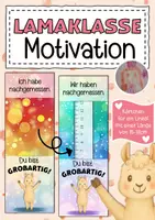 Vorschau - Anderer Materialtyp - Lamaklasse Motivationskärtchen für Lineale - Deckblatt
