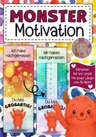 Vorschau - Anderer Materialtyp - Monsterklasse Motivationskärtchen für Lineale - Deckblatt