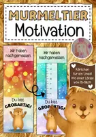 Vorschau - Anderer Materialtyp - Murmeltierklasse Motivationskärtchen für Lineale - Deckblatt