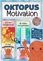 Vorschau - Anderer Materialtyp - Oktopusklasse Motivationskärtchen für Lineale - Deckblatt