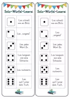 Vorschau - Spiele - Würfellesen (allein, mit Partner oder in der Gruppe) - Deckblatt