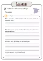 Vorschau - Arbeitsblätter - Leseverständnis - Spanien + Lösungen - Seite 3