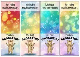Vorschau - Anderer Materialtyp - Zebraklasse Motivationskärtchen für Lineale - Seite 2