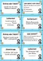 Vorschau - Quiz - Abraham Lincoln Quizkarten - 24 Quizkärtchen | Quiz | Berühmte Persönlichkeiten - Seite 3