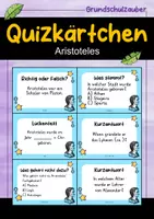 Vorschau - Quiz - Aristoteles Quizkarten - 24 Quizkärtchen | Quiz | Berühmte Persönlichkeiten - Deckblatt