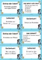 Vorschau - Quiz - Aristoteles Quizkarten - 24 Quizkärtchen | Quiz | Berühmte Persönlichkeiten - Seite 3