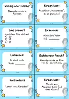 Vorschau - Quiz - Alexander der Große Quizkarten - 24 Quizkärtchen | Quiz | Berühmte Persönlichkeiten - Seite 2