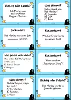 Vorschau - Arbeitsblätter - Bob Marley MEGABUNDLE Materialpaket - Wissenskartei, Lückentext, Steckbrief, Suchsel, Quizkarten - Seite 2
