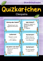 Vorschau - Arbeitsblätter - Cleopatra MEGABUNDLE Materialpaket - Wissenskartei, Lückentext, Steckbrief, Suchsel, Quizkarten - Seite 1