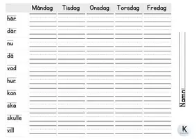 förhandsvisning - 100 vanligaste svenska orden - sida 2