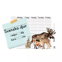 förhandsvisning - Svenska djur - försättsblad