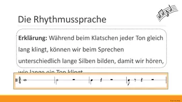 Vorschau - Präsentationen/Tafelbilder - Einführung der Rhythmussprache (Präsentation und Übung) - Seite 3