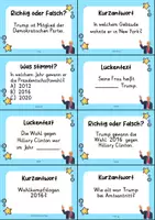 Vorschau - Arbeitsblätter - Donald Trump MEGABUNDLE Materialpaket - Wissenskartei, Lückentext, Steckbrief, Suchsel, Quizkarten - Seite 3