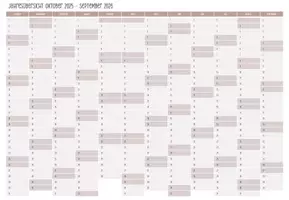 Vorschau - Anderer Materialtyp - Planer für Studium oder Alltag / 2025 - 2026 / Monatsübersichten - Seite 3
