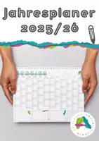 Vorschau - Anderer Materialtyp - Jahresplaner 2025/26 - plus Ferientermine Niederösterreich - Deckblatt