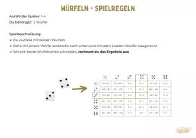 Vorschau - Arbeitsblätter - Würfelspaß die vier Grundrechenarten im Kopf und halbschriftlich Klasse 3/4 - Seite 3