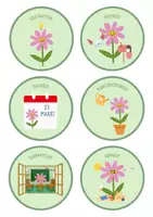 Voorbeeld - Takenbord thema bloem - Pagina 1