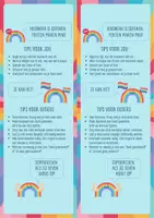 Voorbeeld - Huiswerkhulpkaart thema regenboog - Pagina 1