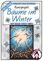 Vorschau - Stundenentwürfe - Kunst WINTER: Bäume im Winter - mit Blick nach oben - Deckblatt