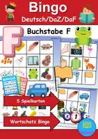 Vorschau - Mal- und Bastelvorlagen - Wortschatz Bingo - Buchstabe F (Klasse 1 und 2) - Deckblatt