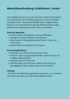 Vorschau - Bildkarten - Erzählkärtchen Ferien - Seite 1