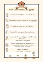 Vorschau - Merkblätter - Lernwörtertrainingsplan Otterklasse - Seite 1