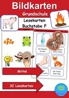 Vorschau - Unterrichtsreihen - Materialpaket - Buchstabe F XXL Paket Wortschatzpaket - DaZ/DaF, Deutsch, Sachunterricht (Grundschule) - Seite 1