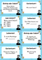 Vorschau - Arbeitsblätter - Josef Stalin MEGABUNDLE Materialpaket - Wissenskartei, Lückentext, Steckbrief, Suchsel, Quizkarten - Seite 3