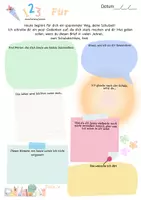 Vorschau - Anderer Materialtyp - Brief zur Einschulung – wieder öffnen am Schulabschluss - Deckblatt