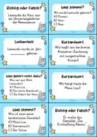 Vorschau - Arbeitsblätter - Leonardo da vinci MEGABUNDLE Materialpaket - Wissenskartei, Lückentext, Steckbrief, Suchsel, Quizkarten - Seite 2