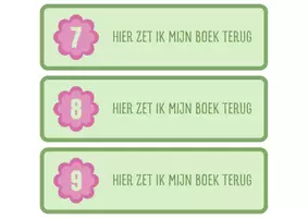 Voorbeeld - Boekenlegger thema bloem - Pagina 2