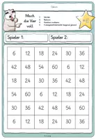 Vorschau - Spiele - Mach die Vier voll 2- Multiplikation mit 6er Reihe - Seite 2