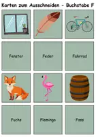 Vorschau - Spiele - Bild-Wort-Karten Thema Buchstabe F - DaZ/DaF, Deutsch (Wortschatz) - Seite 2