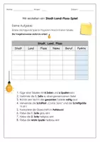 Vorschau - Arbeitsblätter - Aufgaben Arbeitsblätter: die Tabelle im Programm Word - Seite 1