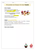 Vorschau - Arbeitsblätter - Aufgaben Arbeitsblätter: die Tabelle im Programm Word - Seite 2