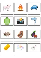 Vorschau - Mal- und Bastelvorlagen - Wörterliste Buchstabe F - DaZ/DaF, Deutsch (Grundschule) Kartenspiel - Seite 3