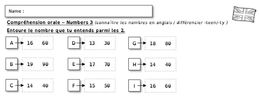 Aperçu - Préparation de séquence / Séquence complète - Anglais CE2 - Compréhension orale pour l'année - Page 3