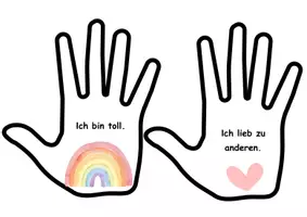 Vorschau - Poster - positive Affirmations-Hände - Seite 1