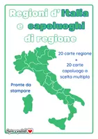 anteprima - Flashcard - Regioni e capoluoghi di regione (scelta multipla) - Pagina di copertina