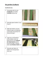 Vorschau - Arbeitsblätter - Arbeitsanleitung - Die genähte Grußkarte - Seite 1